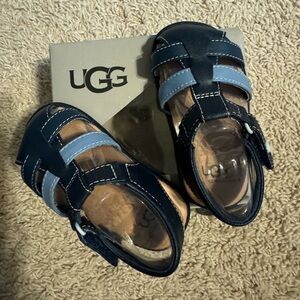 UGG Kolding toddler blue sandal, size 4/5 (12-18 months)